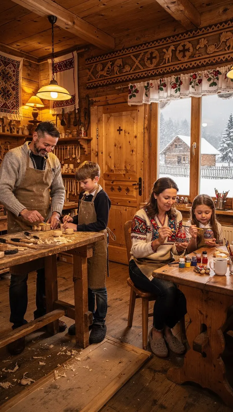 Children engaging in a fun outdoor activity at a historic castle in Romania.